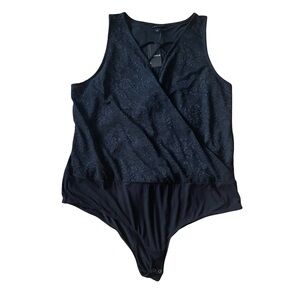 Torrid Lace Lace Up Sleeveless Bodysuit